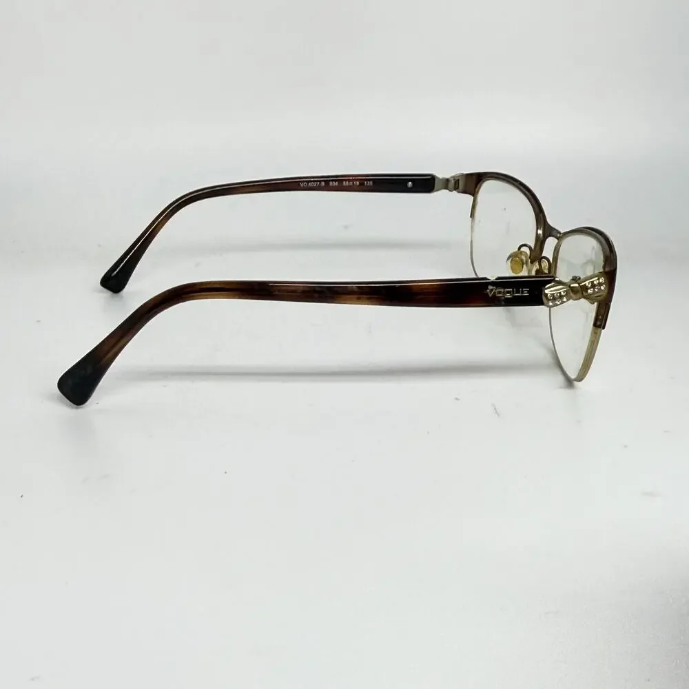 VOGUE Eyeglasses VO4027-B 934‎ Frame Half Rimless 55 [] 18 135 H18148